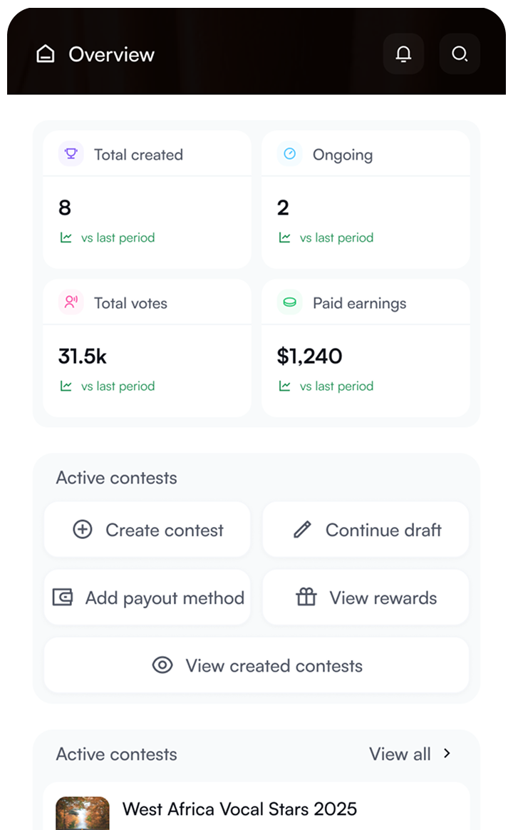 SEEzone dashboard preview